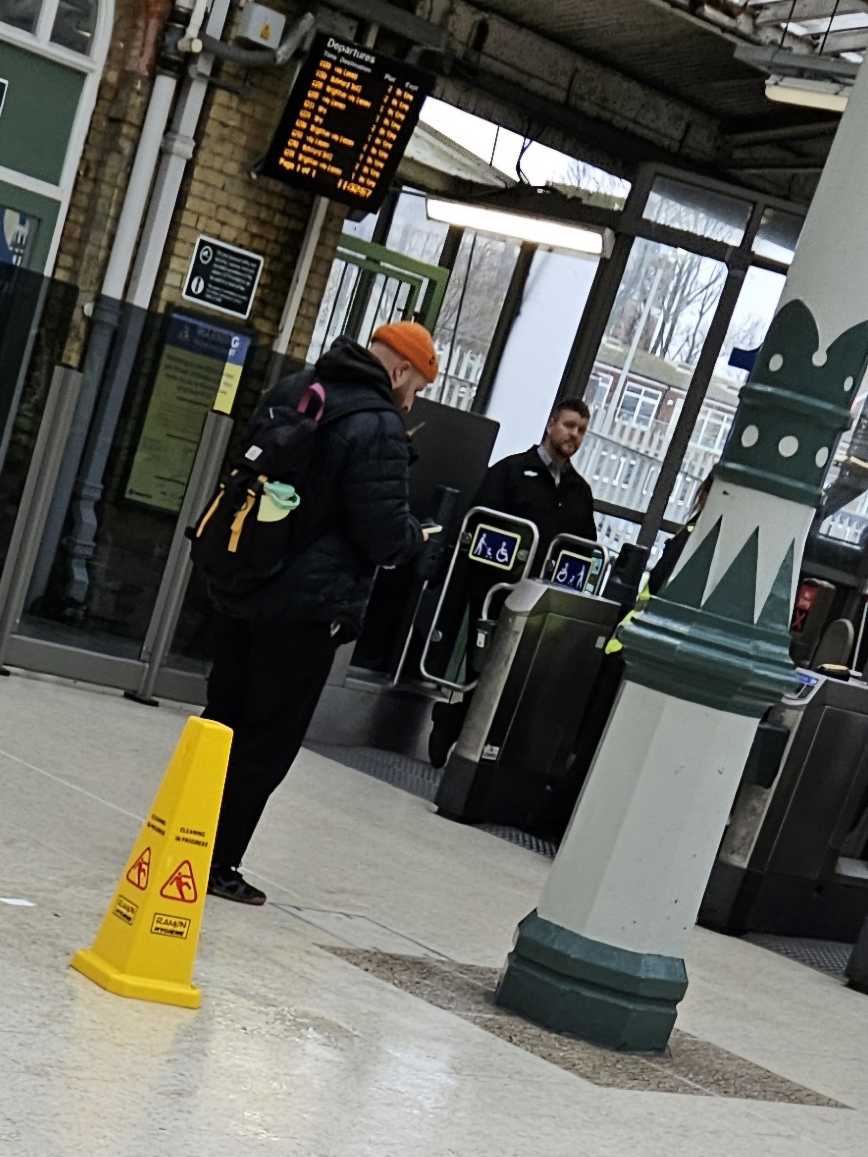 Kate Richards Eastbourne rail station aggressive member of staff.
